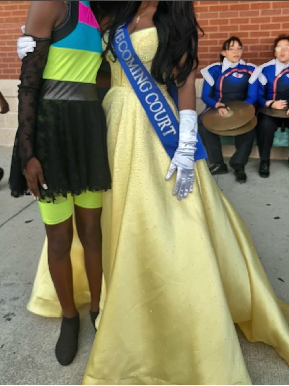 Sherri Hill yellow formal dress